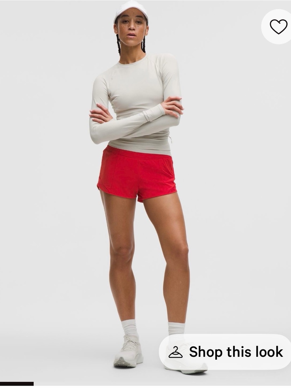 lululemon athletica Red Women's Athletic Shorts